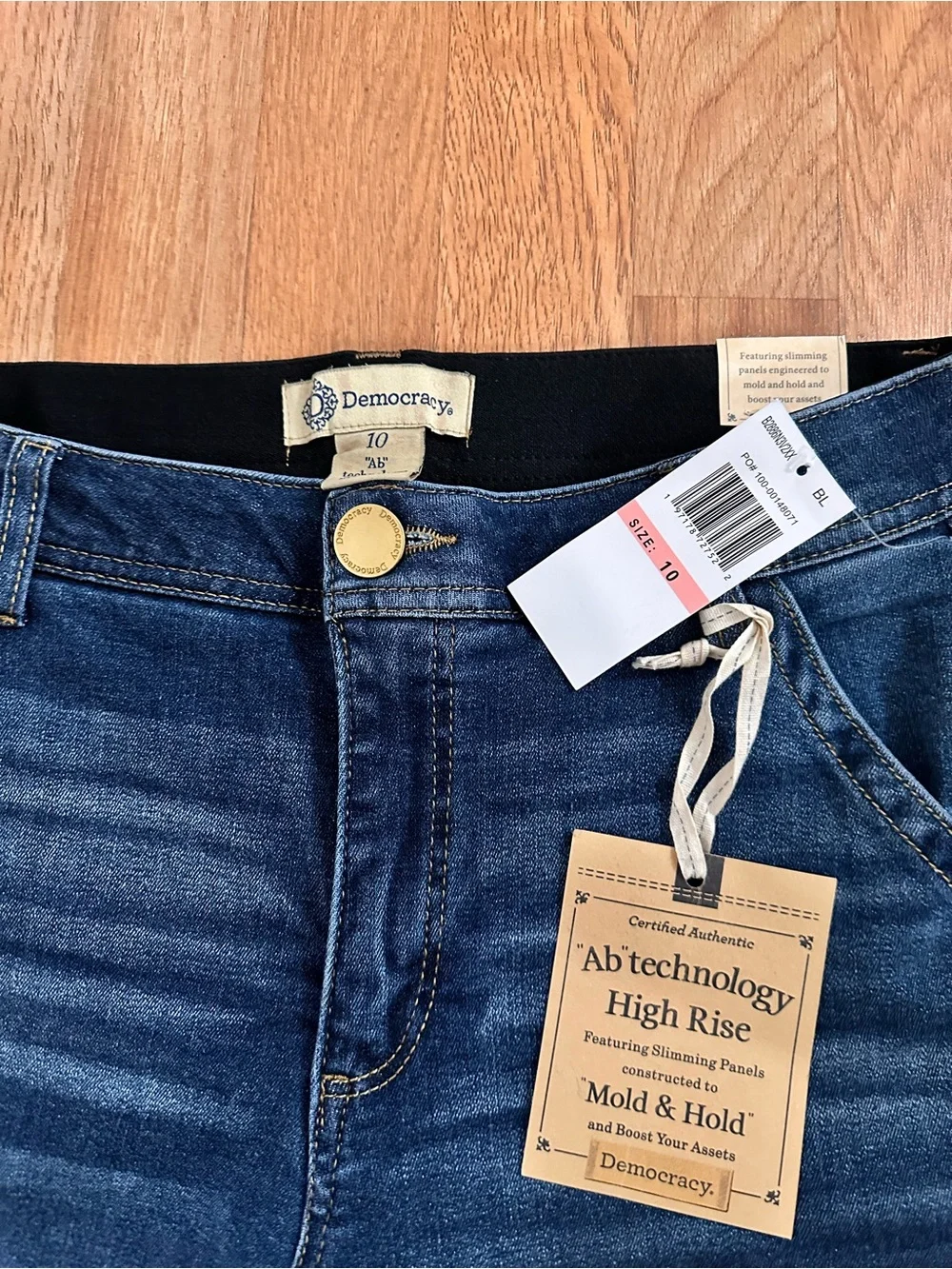 Democracy Dark Blue Wide-Leg High-Rise Jeans